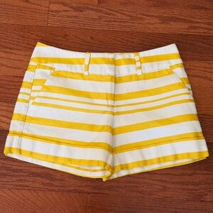 7th Ave Design Yellow Stripe Shorts 4